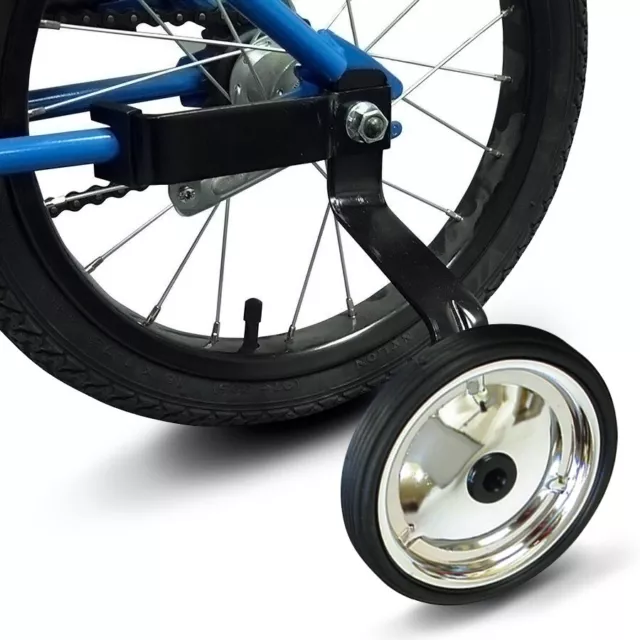 Bikecorp Heavy Duty Steel Bicycle Training Wheels 12"-20" Adjustable Stabilizer