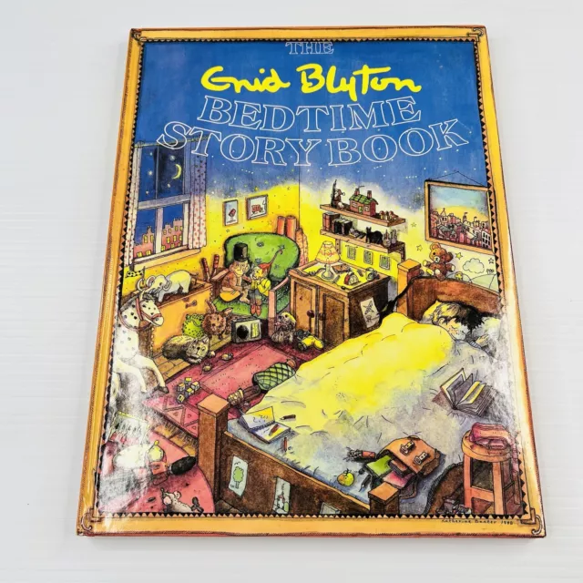 Enid Blyton Bedtime Story Book  Hardcover 1988 Vintage Illustrated Large