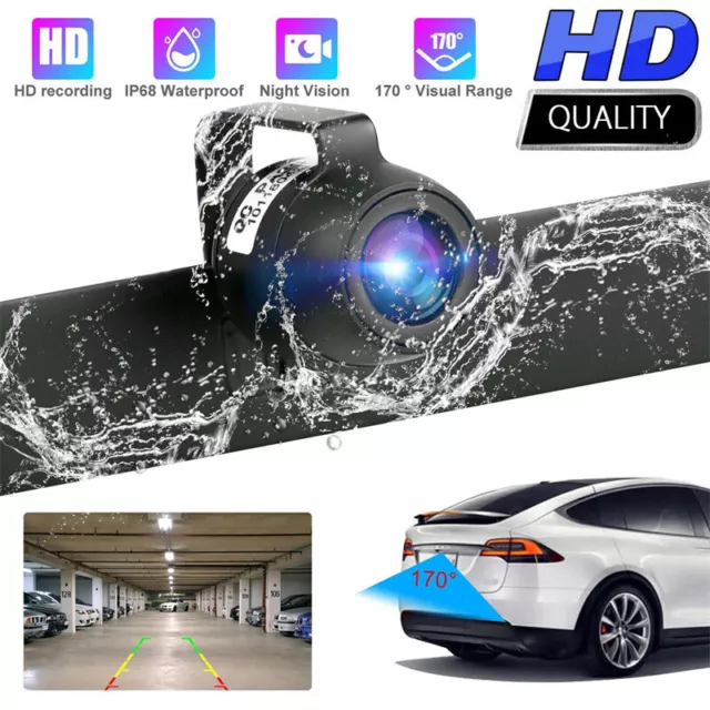 170° Car Rear View Camera Night Vision HD Backup Reverse Parking Cam Waterproof_