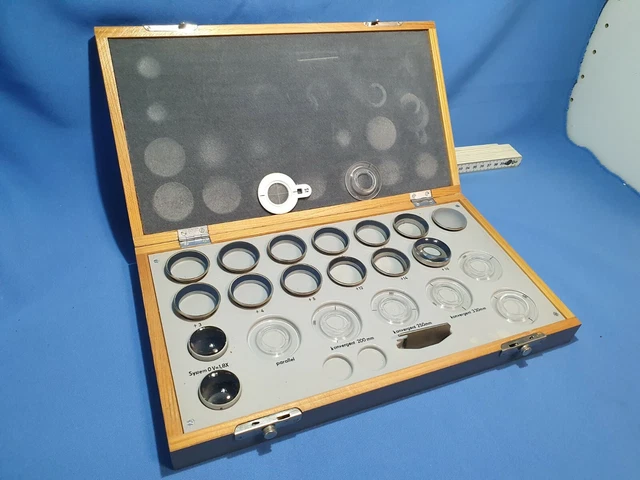Carl Zeiss Jena Fernrohrbrillen-Probiersatz, Augenarztbedarf mit Original Box 2