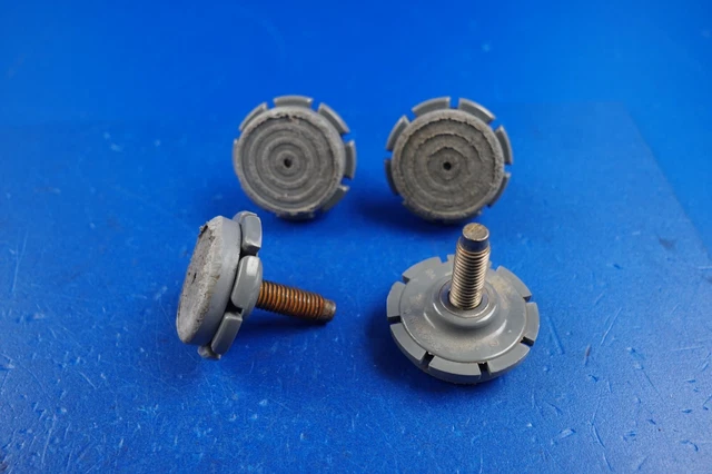 4 Stück Schneidemaschine Füße - Edelstahl Mit Anti-Rutsch PVC Für Stabile Arbeitshöhe