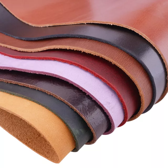 24inchX24inch Genuine Cowhide Leather Full Grain Veg-Tanned Pre-cut Crafts Piece