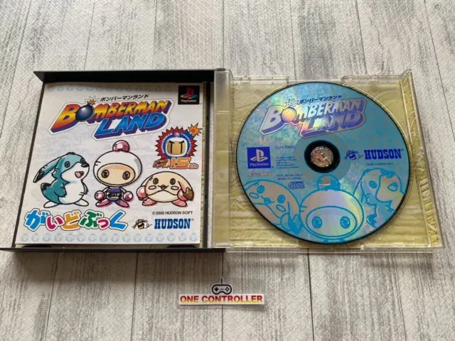 SONY PlayStation PS Bomberman Land & Ganbare morikawa kun 2gou set from Japan 3