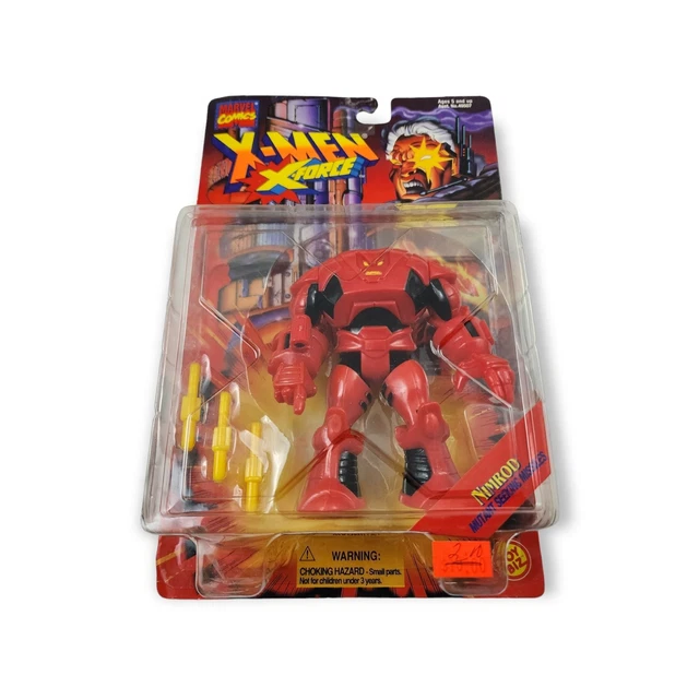 1995 Toy Biz X-Men X-Force Nimrod Action Figure & Marvel Comics Trading Card