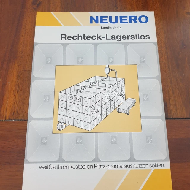 NEUERO Lagersilos Schlepper Traktor Prospekt Landmaschine b