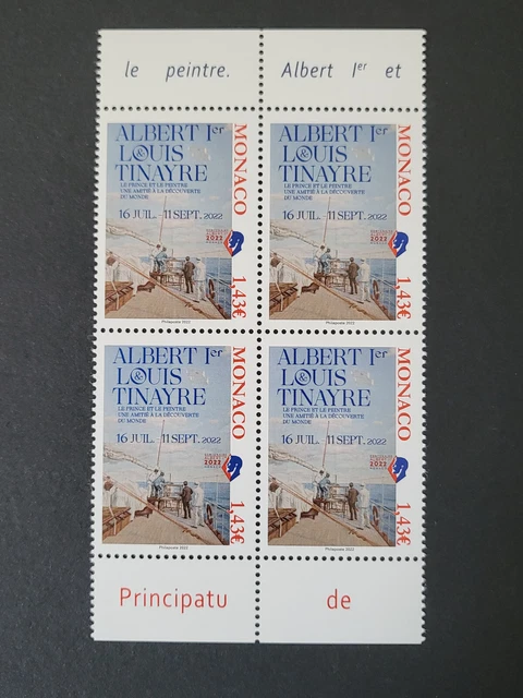 Blocs De Timbres Monaco N°5 Et N°6 - Mariage Princier 1956, Bloc N°5 Avec Déchirure