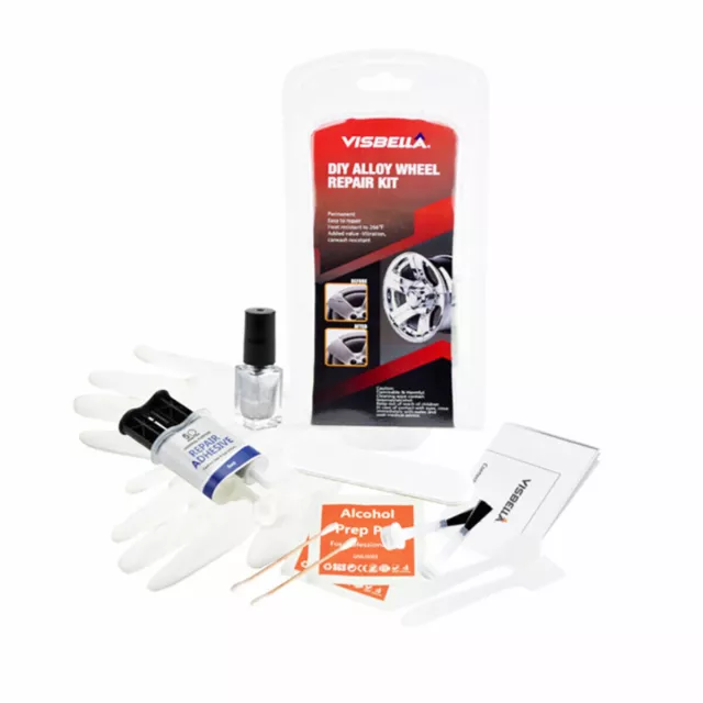 Kit Riparazione Ripara Ritocco Cerchi In Lega Auto Moto Recupero Graffi 744 Visb