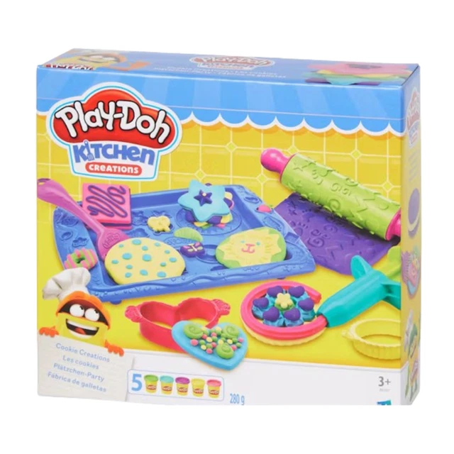Play doh kitchen creations les cookies pour enfant de 3 ans  plus pate à modeler