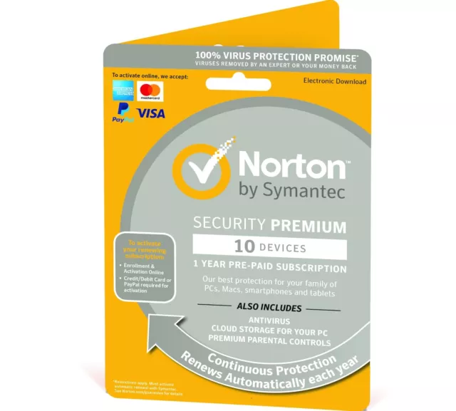 Norton Internet Security Premium 2024 10 PCs / Devices 1 Year EU UK Same Day Key