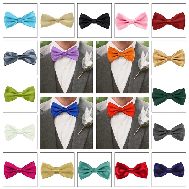 AOZUO Cravatta Da 21,8 Cm, Pre-legata, Regolabile, Con Clip Per Il - Foto 8