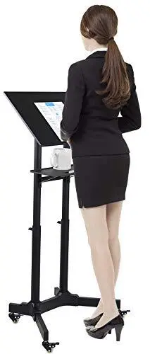 Mount-It Mobile Standing Height Desk Portable Podium and Rolling Presentation...