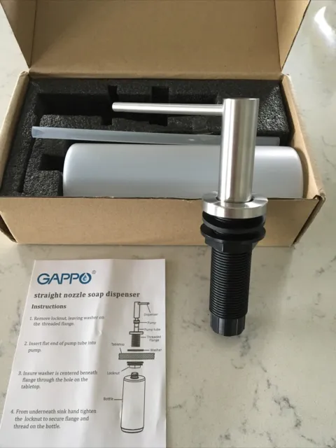 New Gappo Brushed Nickle Kitchen Sink Soap Dispenser