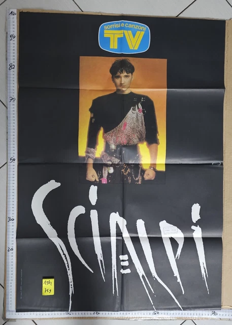Manifesto Scialpi  Cantante Attore 1984