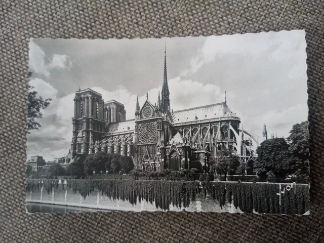 Cpa Paris En Strolling Notre Lady Et Le Square De L Archeveche