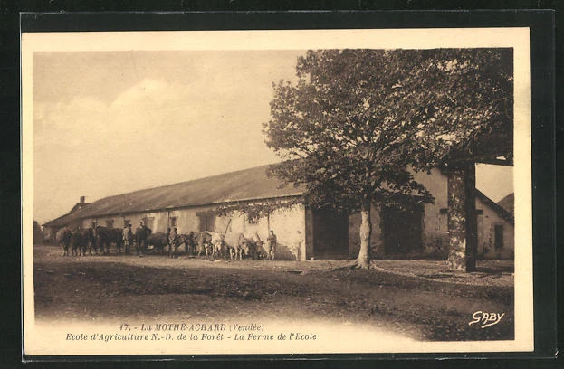Carte Postale Ancienne - CPA 56 - École D'Agriculture De Ploermel - Façade