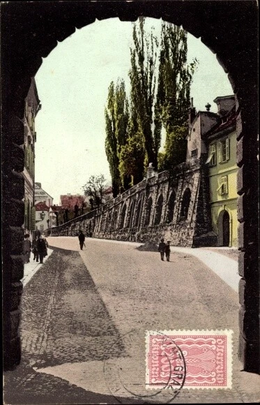 Ak Graz Steiermark, Ausblick vom Paulustor - 3676583