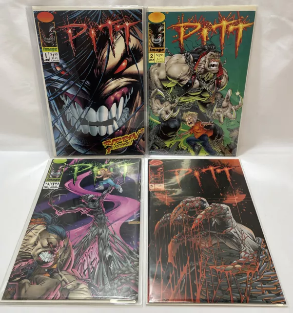Pitt #1, # 2, 1993 And Pitt #3 #5 1994 1st. Printing Image Comics A lot Of 4
