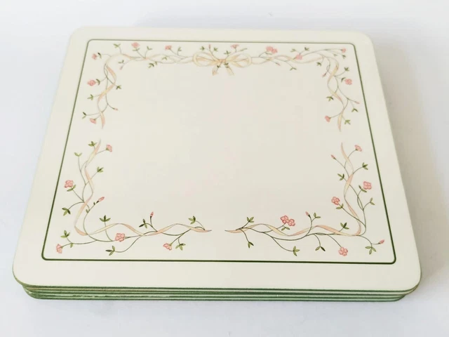 Eternal Beau Tablemats Cork Backed x 6 = Boxed - Cloverleaf 2