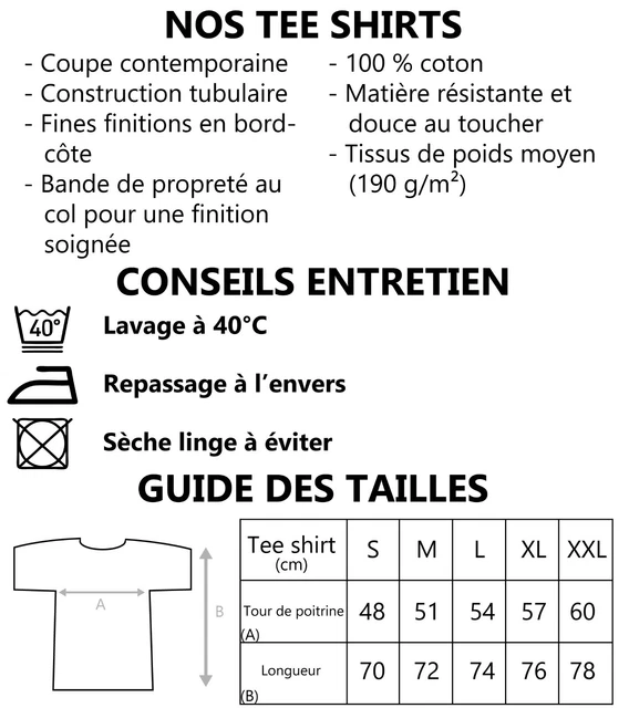 T-Shirt Noir 100% Coton - Motif Astronautes Abbey Road | Manches Courtes, Marque B&C