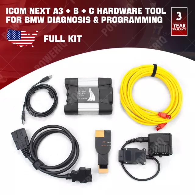 Fits BMW Diagnosis & Programming Dealer Level ICOM NEXT A3 + B + C Hardware Tool