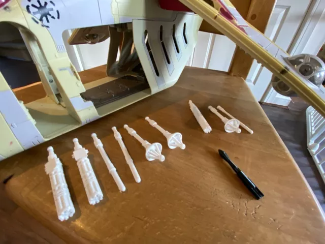 Parti personalizzate e di ricambio di Star Wars stampate in 3D clone guerre repubblica cannoniera