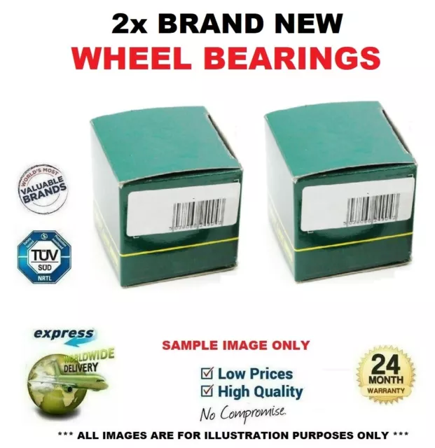 2x Front Axle WHEEL BEARINGS for BMW X3 (E83) xDrive 25 i 2008-2011