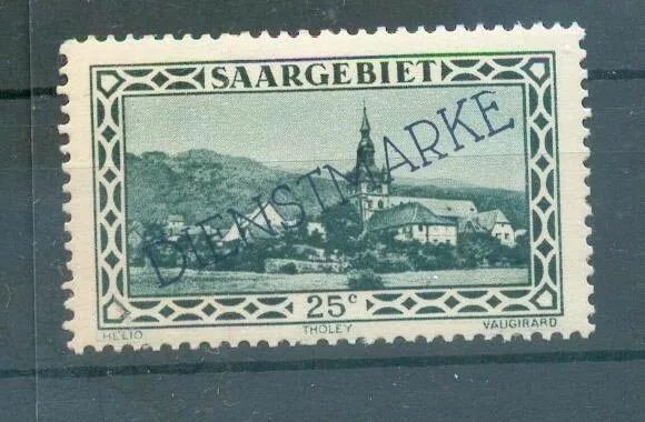 Saar DIENST 25XI ABART** MNH POSTFRISCH+gepr. NEY 35EUR y70354