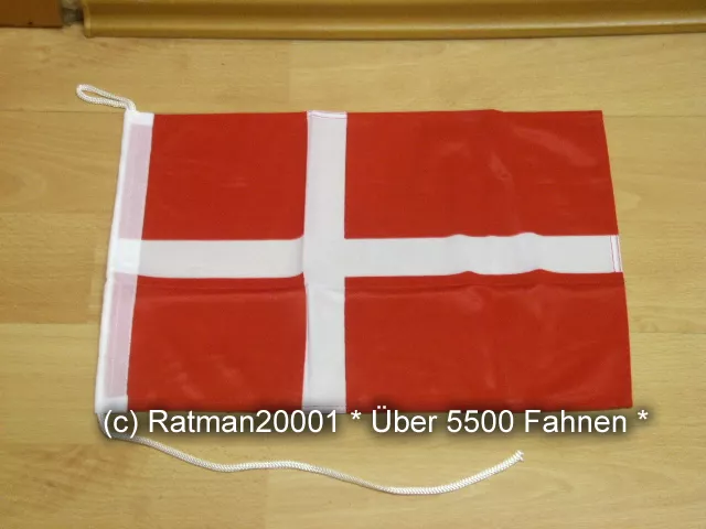Fahne Flagge Dänemark Bootsfahne Tischwimpel Biker - 30 x 45 cm