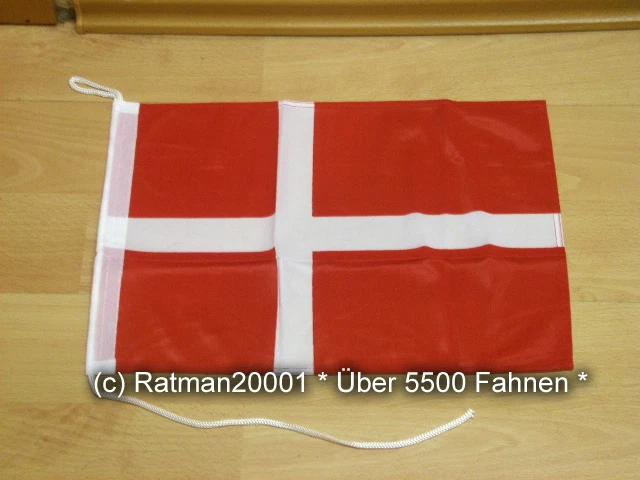 Fahne Flagge Dänemark Bootsfahne Tischwimpel Biker - 30 x 45 cm
