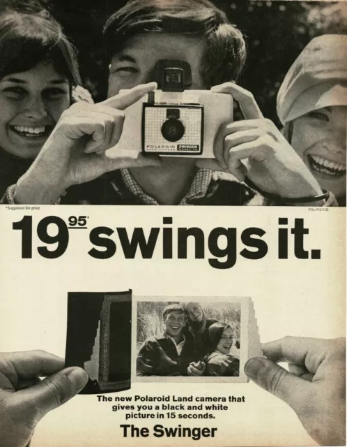 1966 Polaroid Swinger Land Camera Vintage Print Ad 3 8 95 Picclick