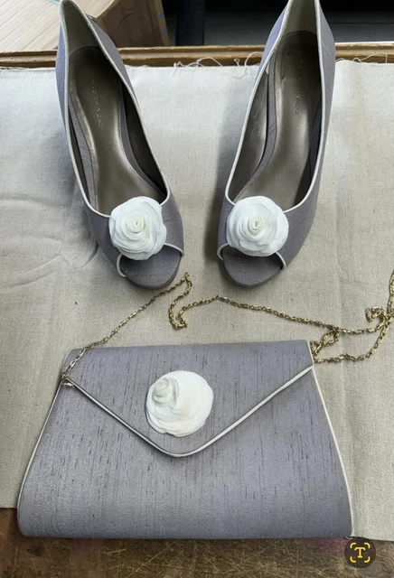 JACQUES VERT SHOES Bag Fascinator Size 6 39 Champagne Wedding