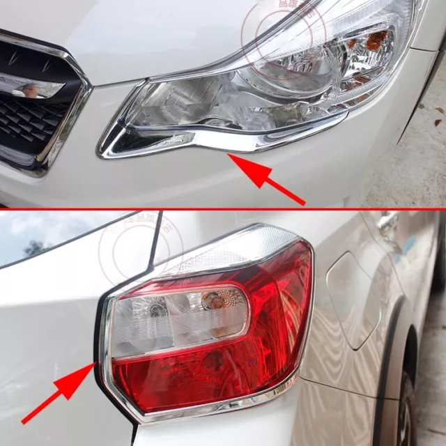 8 pz maniglia porta argento tappo copertura assetto parti per Subaru XV Crosstrek 2018-22