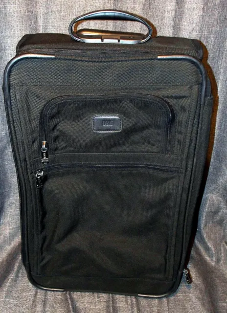 Tumi Black Ballistic Nylon 22” Wheeled Expandable Suitcase Carry-On 2279D3