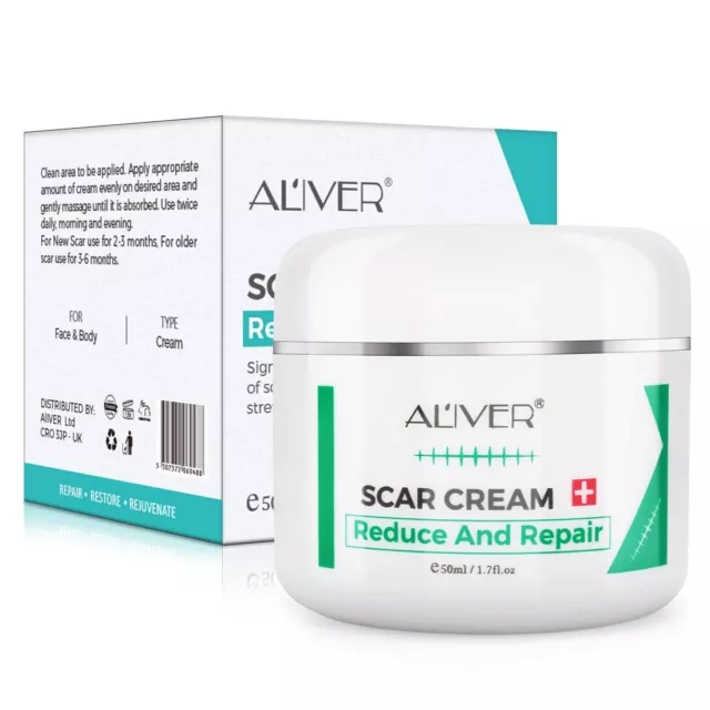 Aliver Scar removing cream Is Used To Treat Scars And Stretch Marks, Old And New