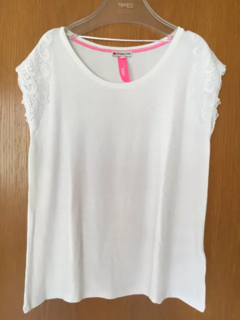 Street One Shirt Top Gr. 38 Weiß