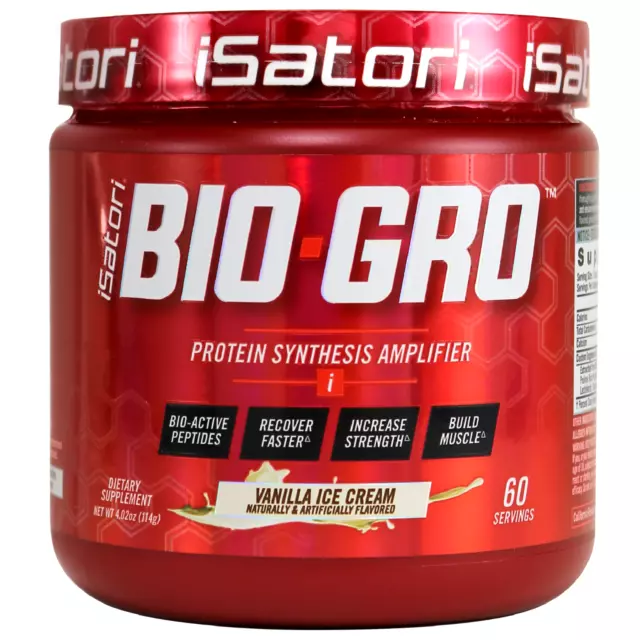 BIO-GRO Protein Muscle, Strength & Recovery - Vanilla Ice Cream / 60 Servings