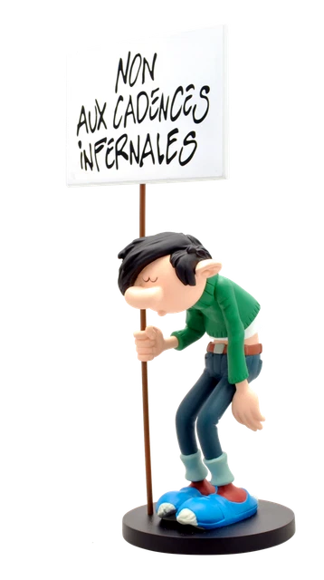 FIGURINE EN R SINE Collectoys Gaston Lagaffe Non Aux Cadences figurine-en-r-sine-collectoys-gaston-lagaffe-non-aux-cadences