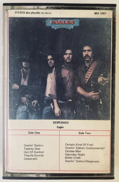 Eagles Desperado Music Cassette Tape M5E 5068 Asylum 1973