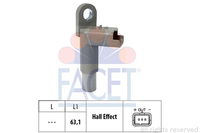 FACET Sensore Albero a Camme Rilevatore Impulso Accensione Made in Italy - OE 9.0463 HDi