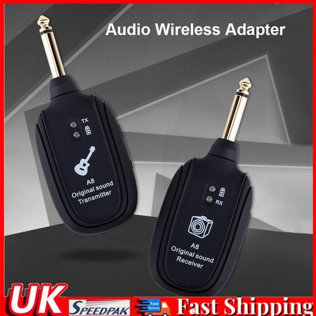 Sistema Wireless Chitarra/Basso 2.4GHz Alnicov - Trasmettitore E Ricevitore Con Ricarica USB, Blu - Foto 13