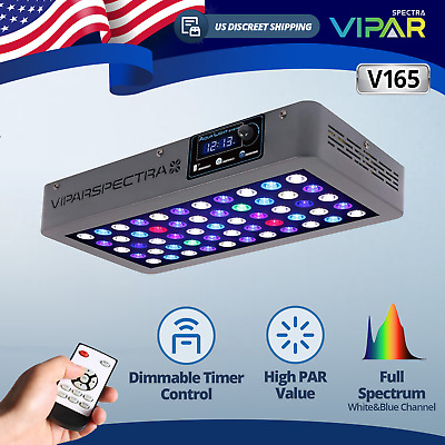 VIPARSPECTRA Timer Control 165W LED Aquarium Light For Coral Reef Grow Fish Tank