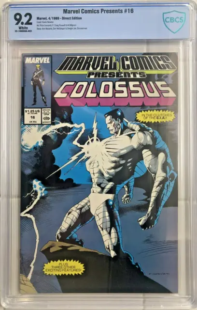 Marvel Comics Presents #16 Colossus  Cbcs 9.2  Marvel Comics 1989 Copper Age