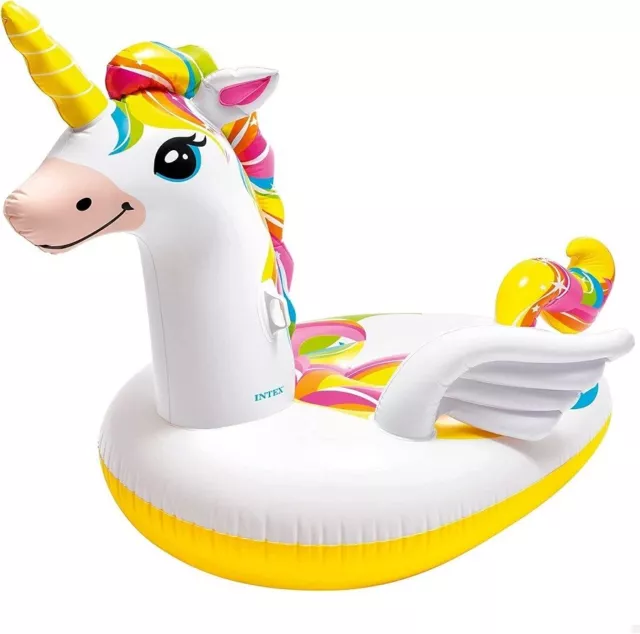 Isola gonfiabile Grande Unicorno Intex 57291 bianco piscina Mega mshop