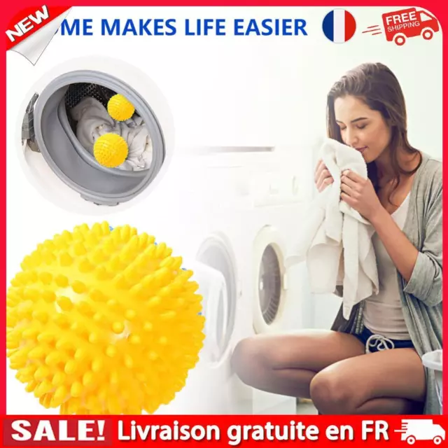 2pcs Laundry Dryer Reusable PVC Drying Washing Balls High Resistant for Bathroom