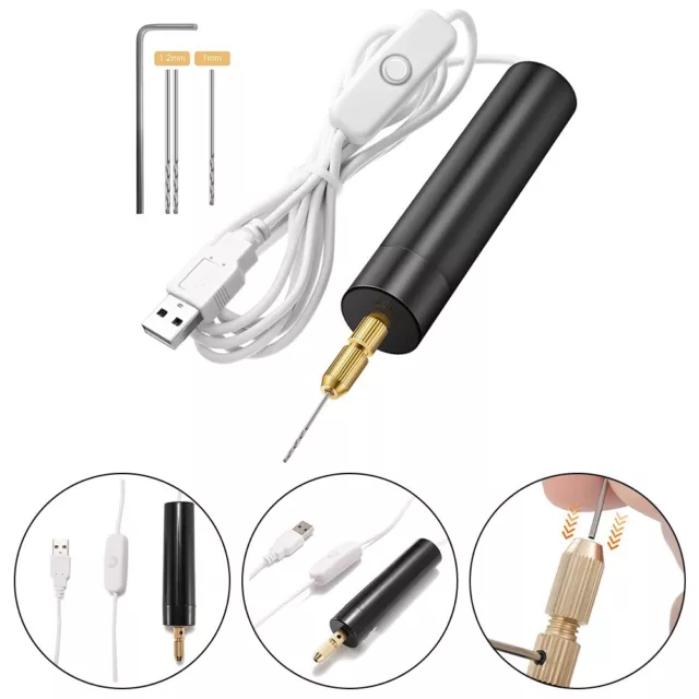 Compact and Portable USB Drilling Tool for Resin Jewelry Making Crafts