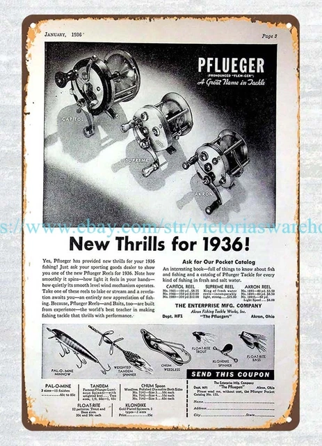 Leurre Spinner Pflueger Trademark P Métal N°3 Avec Plume - Pour La Pêche, Appât Rotatif