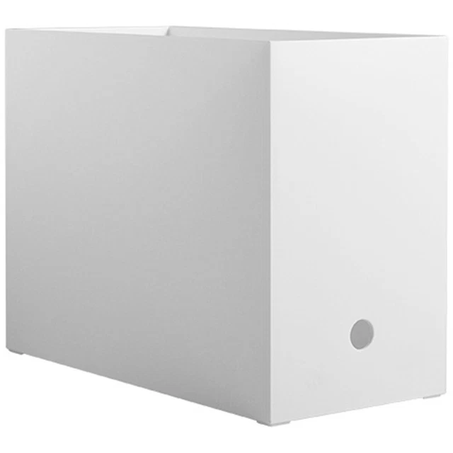12 Contenitori Organizzatori Con Coperchio In Bambù: Plastica Impilabile 25x18x10 Cm, Con 30 Etichette Per Scrivania E Armadio