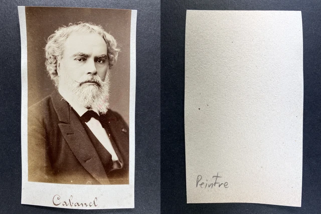 Tirage Photographique Albuminé Vintage Nadar - Portrait Du Peintre Charles Meissonier, Vers 1870