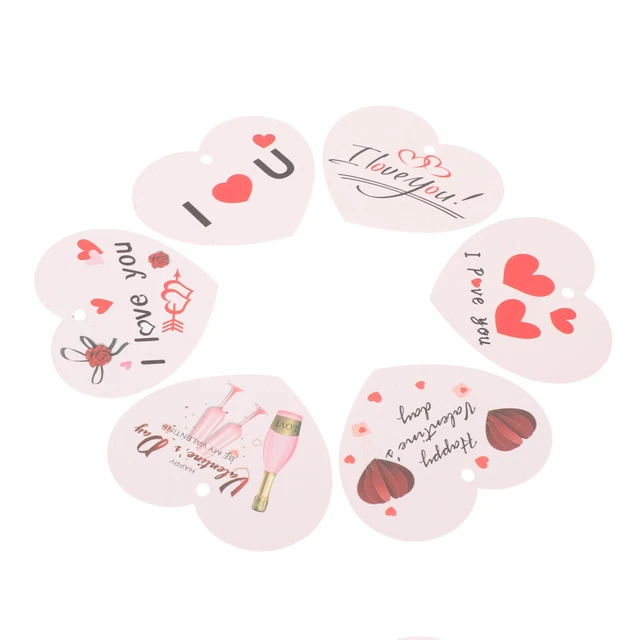 120 piezas etiquetas de precios día de San Valentín decoración navideña decoración