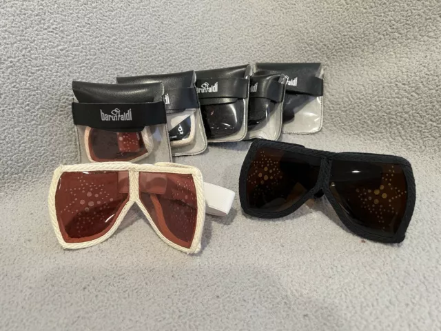 Lot of 7: Baruffaldi Pro Noydrofog Snowfly Folding Goggles Vintage New w/ Case Lot of 7: Baruffaldi Pro Noydrofog Snowfly Folding Goggles Vintage New w/ Case